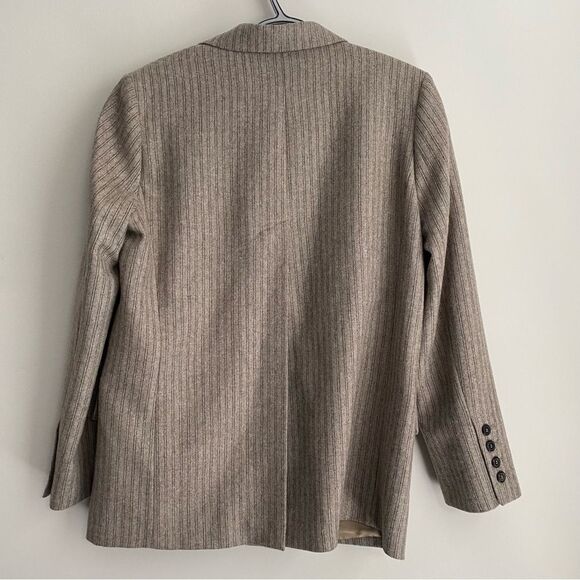 Zara Limited Edition 2021 Pinstripe Menswear Style Blazer Jacket - Picture 6 of 12